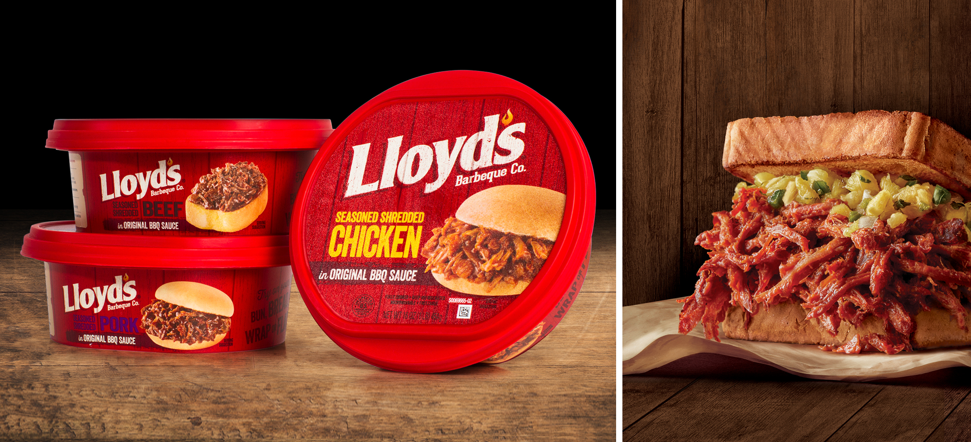 Lloyd's Pulled Pork Tub Package Design & Photography