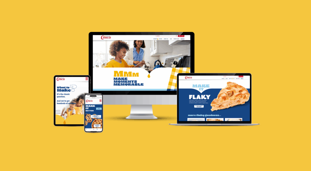 Crisco brand website development